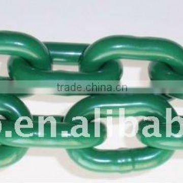 Link Chain Green Coated Sprayng plastic Link Chain