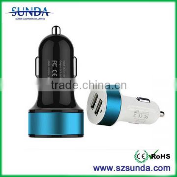 Custom mobile phone accessories micro usb car charger 2 port for huawei mediapad 7