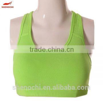 Green breathable cheap wholesale sex bra back design