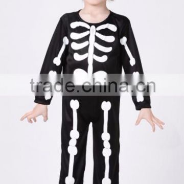 Halloween wholesale kid's bone costume kids costumes wholesale Skeleton pajamas