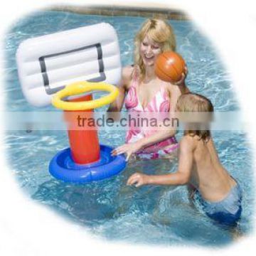 Colourful PVC Inflatable Pool Basketball Hoop