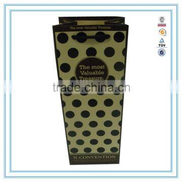 NEW year Hot wholesale wine paper bag & gift paper bag with handles