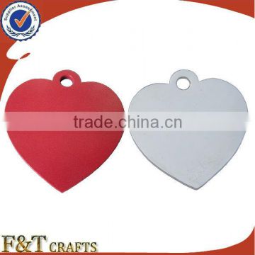 High quality heart shape dog dog metal dog tag for sales