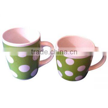 Hot selling cheap dot printing ceramic mug