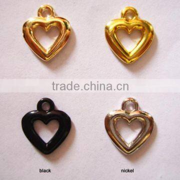 gold color heart shape pendant