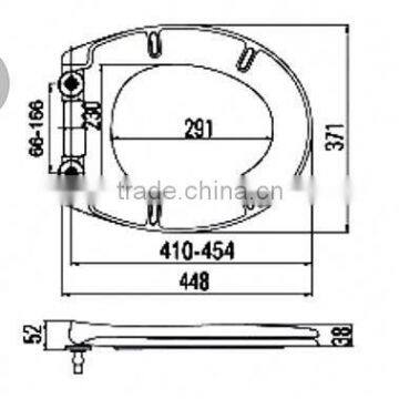 Hinge Toilet Seat Square Sanitary Electric Toilet Seat Cover