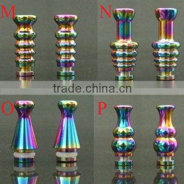 the newest and beautiful design rainbow drip tip with 510 atomizer wholesale