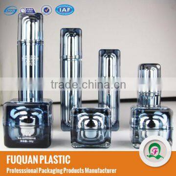 Professional acrylic cosmetic packaging set square bottle series