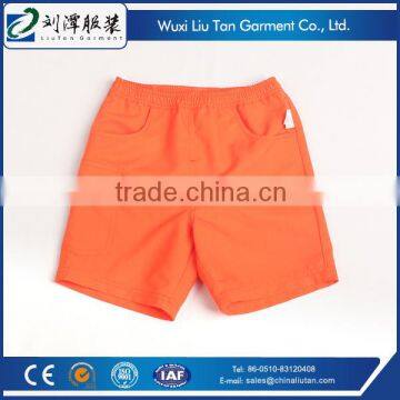 breathable fabric elastic waist band girls kids cotton shorts