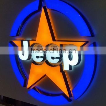 Outdoor waterproof advertising led acrylic light up letter