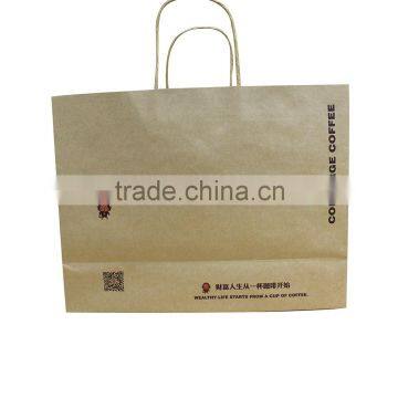 Top grade paper advertising shopping bag brand name