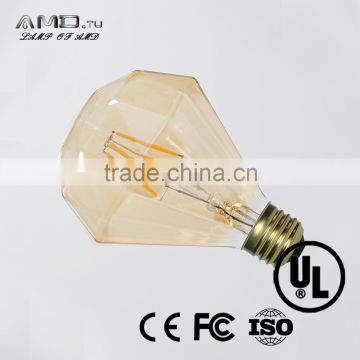 China Vintage retro indoor dimmable D95 E26 E27 B22 low energy 3w Edison led lights led bulb
