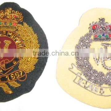 Hand Embroidered Badges , Emblems , Crest , Insignias , Patches