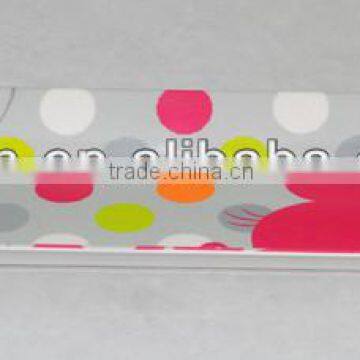 15" printed long square melamine tray with handles