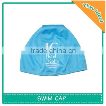 Cheap Logo Fabric Polyester Childrens Swimming Caps
