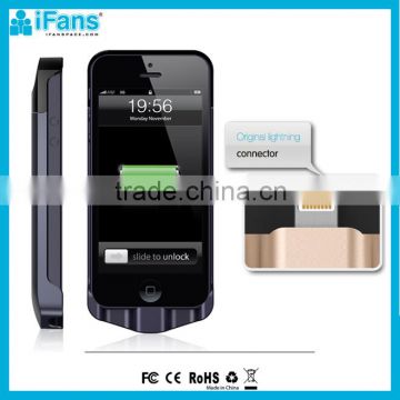 2200mAh Wholesale Portable Battery Cases For iPhone5 Original 8 Pin
