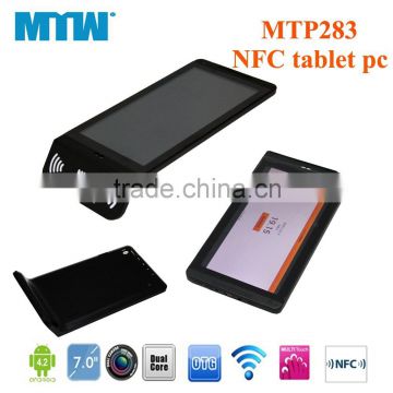 7inch NFC Dual core Tablet pc RFID tablet pc Android4.4 Support POS read card industrial grade tablet pc