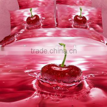 four six 3D fruit reactive printing king size full size twin size queen size bedding set