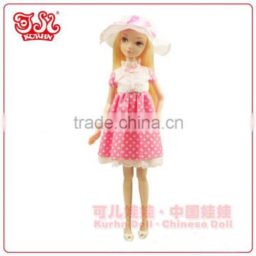 11'' plastic fashion barbiee doll beautiful doll dress gift