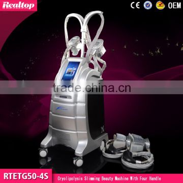 Newest fat freezing machine for weight loss slimming cryotherapy machine cool body shape with 4 different cryo handpieces