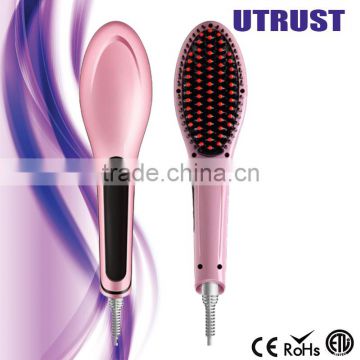 Hair Straightening Brush as Seen on TV lcd display hair straightener brush High Quality Herstyler Hair Straightener Brush