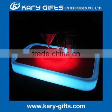 led serving tray ice beer food light led bar tray