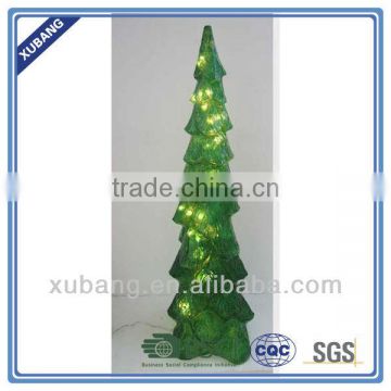 Artificial clearresin christmas tree for xmas decorations