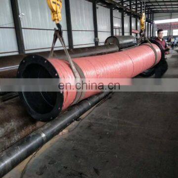 Large diameter rubber dredging hose for delivery and suction sand mud