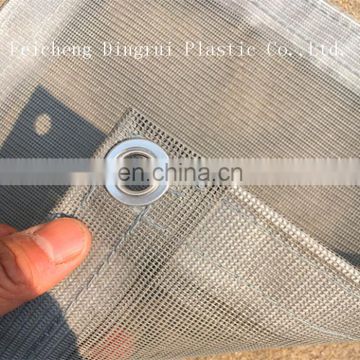 Construction PVC Coated Fireproof Grey Safety Net For Stairs Windows Balcony Greenhouse