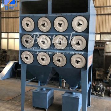 Cartridge filter dust collector for welding fume