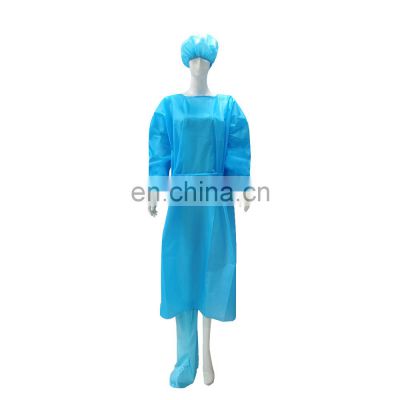 Waterproof Coverall Suit 2 Layer Non Woven PP 25gsm Disposable Non-Toxic Isolation Gown