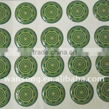 best selling factory manufacture epoxy dome sticker & professional custom epoxy sticker