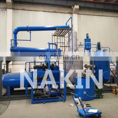 Black waste oil recycling machine waste oil refine plant