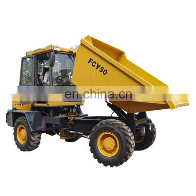 WEIFANG Wholesale 2.0m3 Ride on Driving Model Mini hydraulic 5ton Dump Truck Fcy50 Site Dumper for Sale in Ecuador