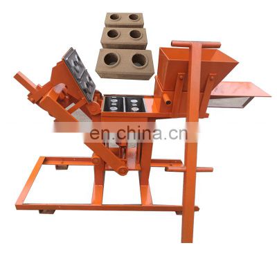 Runxiang Small Manual  QMR2-40 JZ-1 Clay Mud Interlocking Logo Brick Making Machine