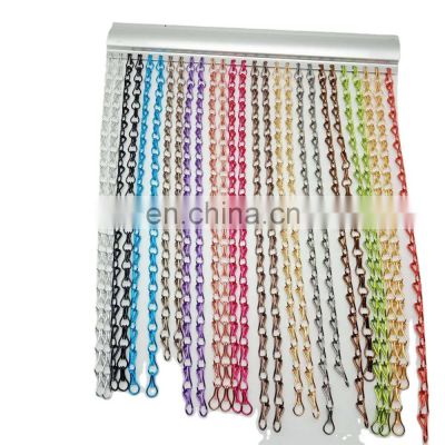 Colorful Aluminum Link Chain Curtain For Home Decor
