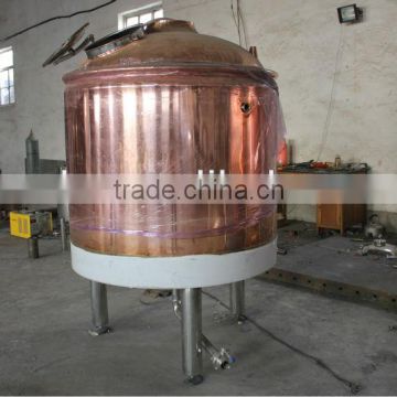 500 Liter Red copper brewing equipment used in hotel