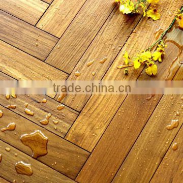 the best water resistant wood flooring - golden teak