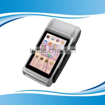 Android smart touch pos terminal handheld with thermal printer magnetic stripe card GC068