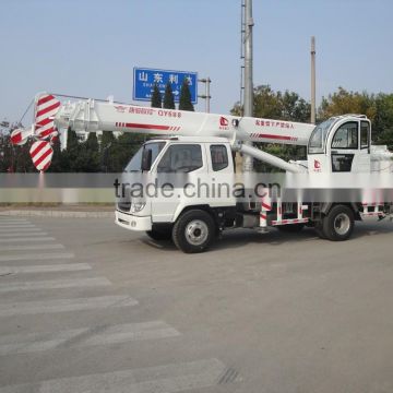 HUIGOR brand 8ton hydraulic truck crane on light truck chassis