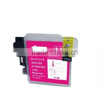 Refill remanufactured full color ink cartridges LC11/16/38/61/65/67/980/990/1100 BK/C/M/Y for Brother printers