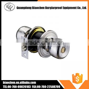stainless steel cylindrical knob lock