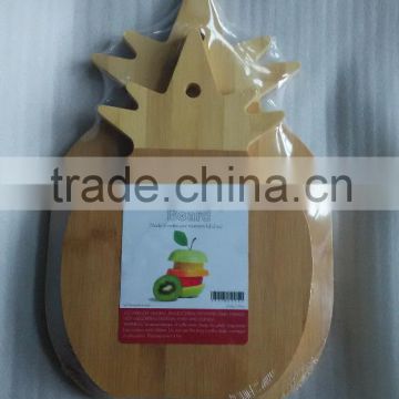 Pineapple shape Hot Sell Fruit And Vegetables bamboo Cutting Board