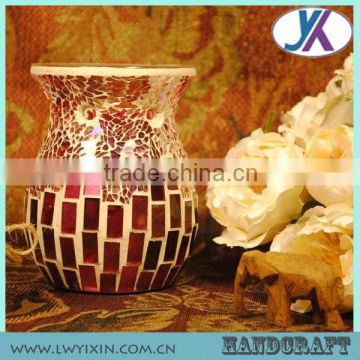 Mosaic tart burner/oil burner/tart warmer8/tealight with candle/candle holder
