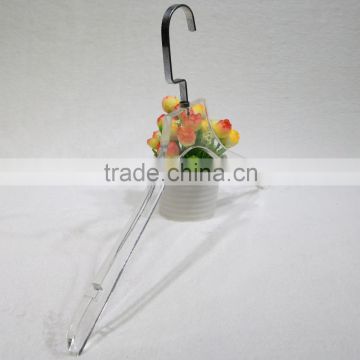 2015 high quality clear clothes hanger/acrylic coat and pants hangers