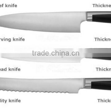 5 pcs kitchen knife set -Pakaa handle&BAS handle with steel