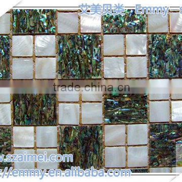 Abalone / paua mother of pearl paper mosaic tiles shell sheet shell laminate