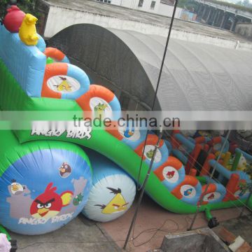 hot sale for kids giant inflatable cartoon slide with bouncer game animal theme slide amusements park fun city inflatable game