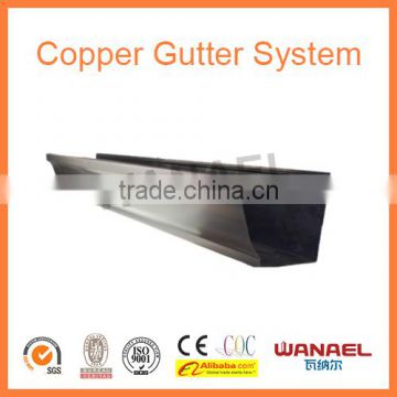 K style Copper Gutter, roof drainage system, Guangzhou China