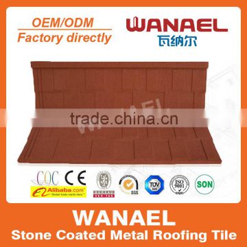 South Africa Building Material Stone Coated Metal Roof Tile / 0.4mm Excellent Stone Coated Roof Tile